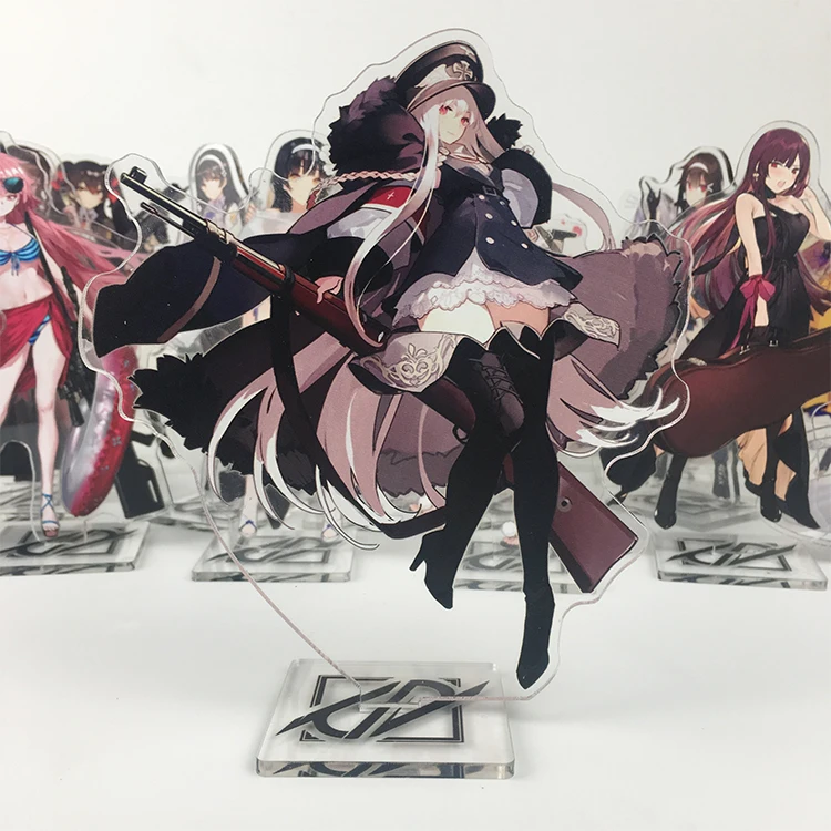 

Anime Game Girls Frontline M4A1/M16A1/AR15/SOP2/RO635 UMP45 Cosplay Double Side Acrylic Stand Figure Model Plate Desk Decor Gift