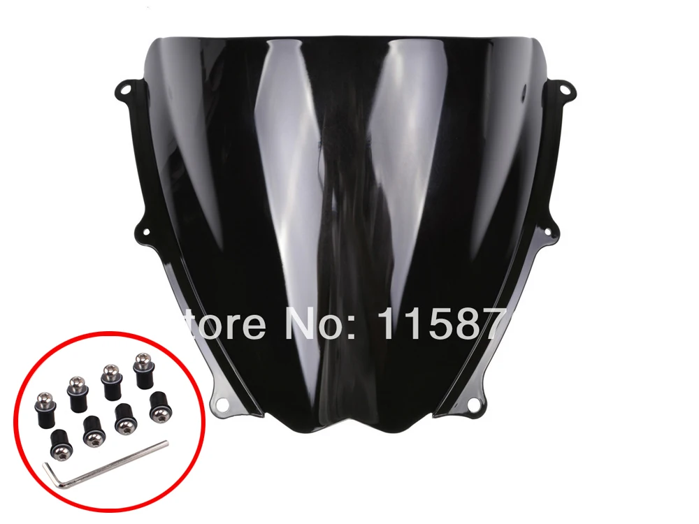 

Black Windshield WindScreen For Suzuki GSXR 1000 K7 2007 2008 Free Shipping