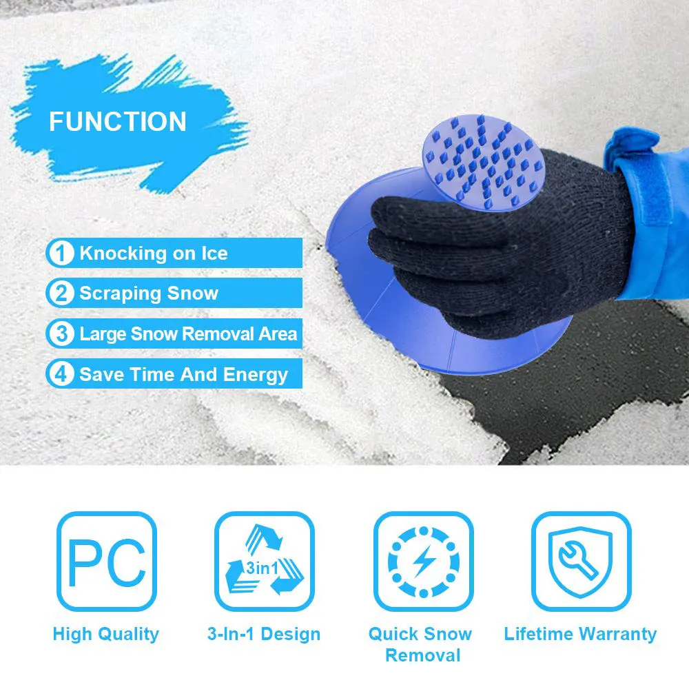 

Magic Ice Scraper Car Windshield Cone Shaped Snow Shovel Tool Outdoor Ice Shovel Funnel Auto Rearview Mirror Snow Remover Tool