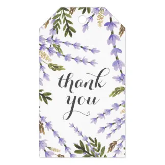 

2x3.5inch Lavender Fields Thank You Gift Tags