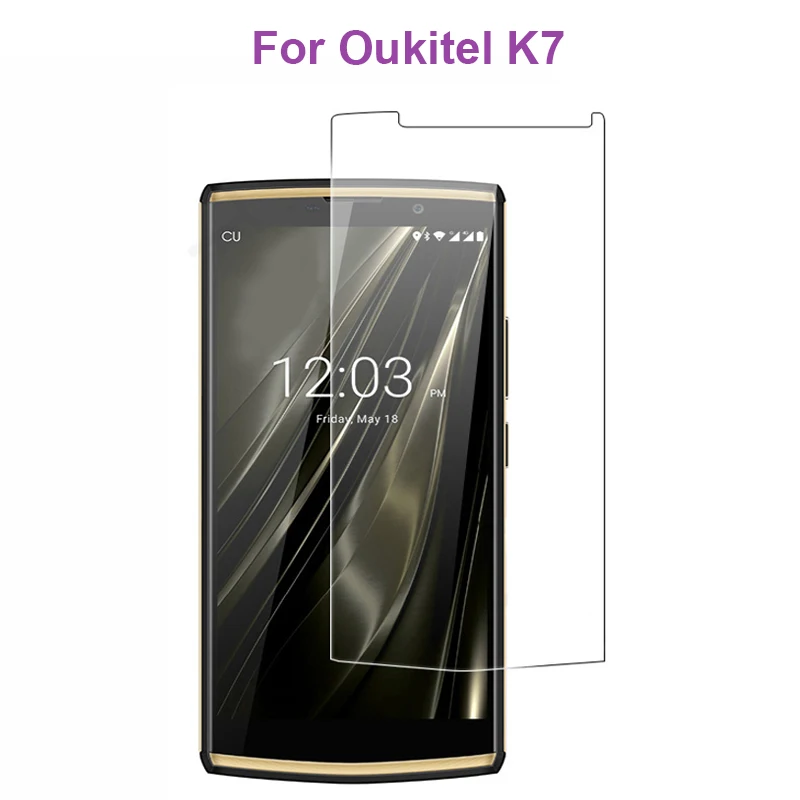 

2PCS Oukitel K7 Tempered Glass Premium 9H 2.5D Explosion-Proof Phone Screen Protector Film For Oukitel K7 Mobile Phone Glass ><