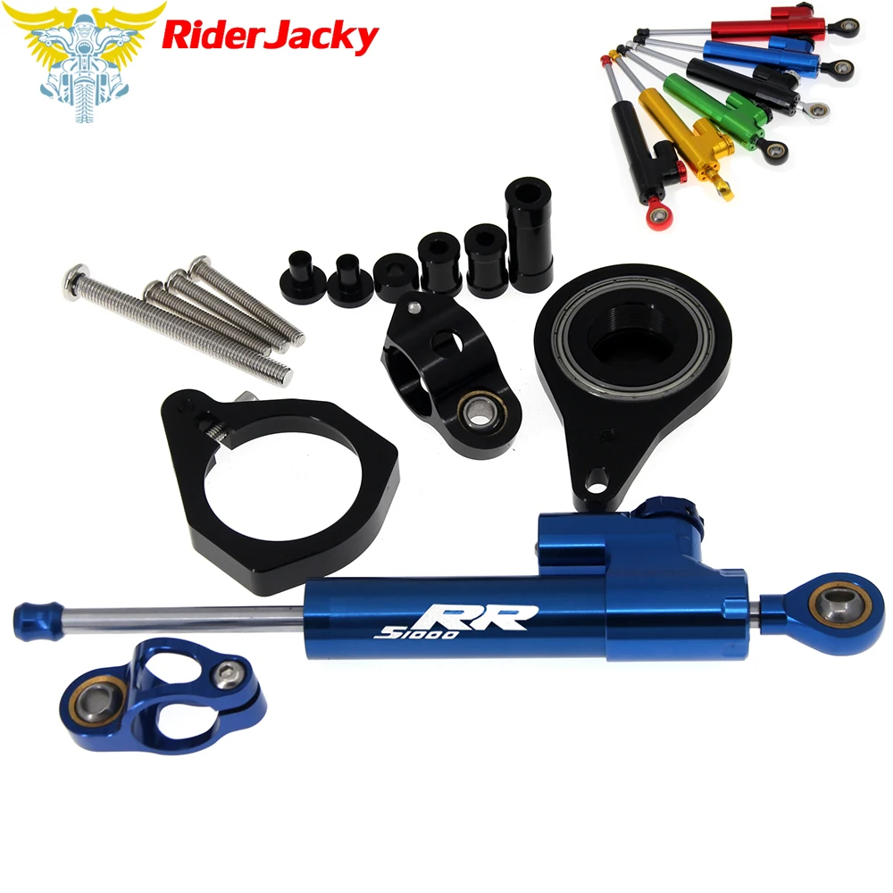 

CNC Adjustable Motorcycle Linear Reversed Steering Damper with bracket Support For BMW S1000RR S1000 RR 2010-2011