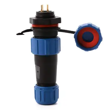

SP13 Series IP68 Waterproof Dustproof Circular Multipole Plug + Socket Connector Set 2 Pin BI246