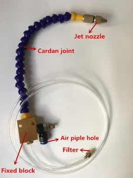 

Freeshipping 1Pcs Excellent Quality Mist Coolant Lubrication Spray System For 8mm Air Pipe CNC Lathe Milling Drill VEC77 T31