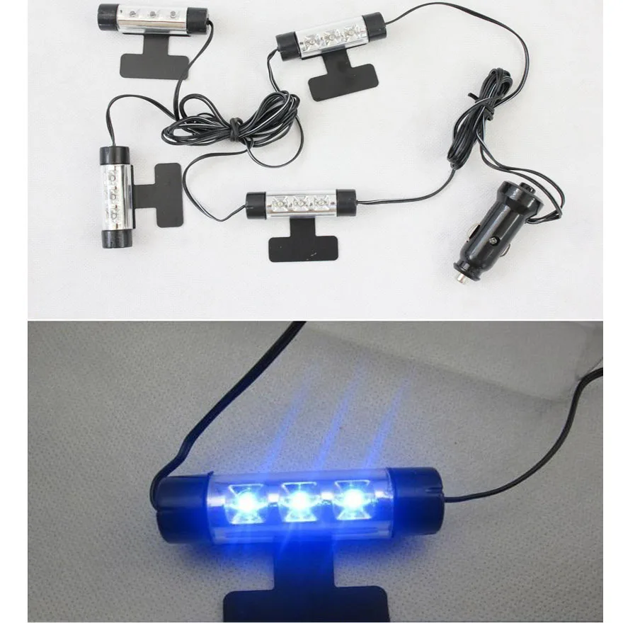 Auto parts 4 in1 Soles Ambient Light Car LED mood light interior decorative lights interior foot lights car styling freeshipping Auto parts 4 in1 Soles Ambient Light Car LED mood light interior decorative lights interior foot lights car styling freeshipping