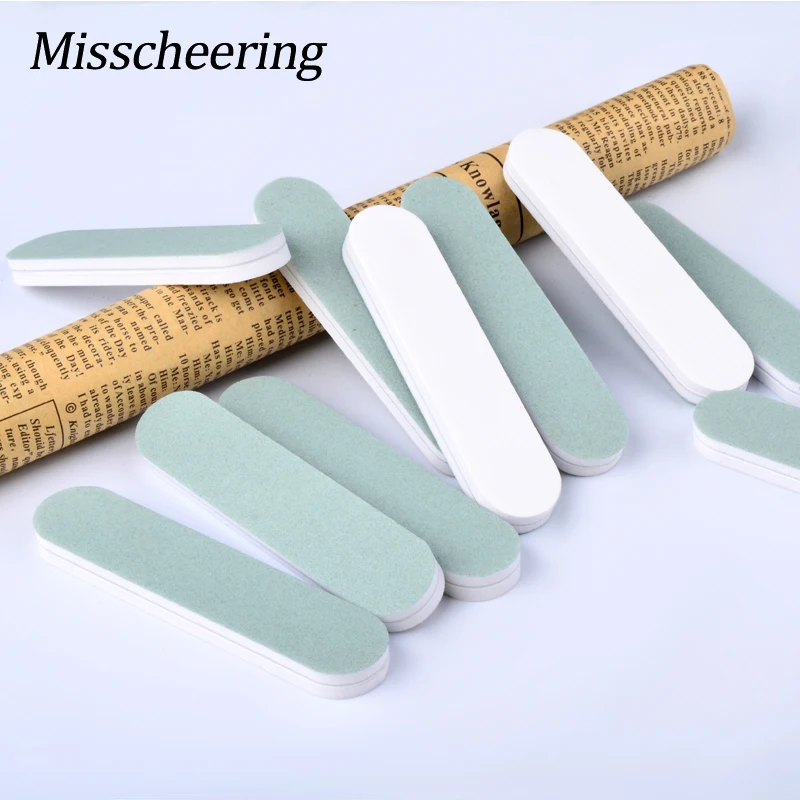 

5Pcs/set Green Nail Files 100/180 Double-use Wooden Mini Buffer Sanding Polishing Accessories DIY Cuticle Remover Manicure Tools
