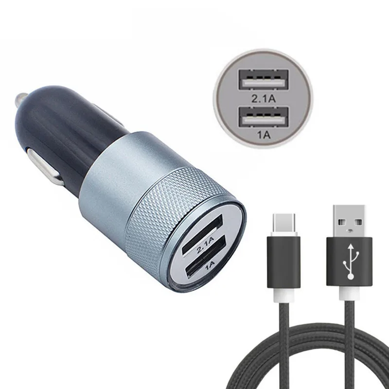 Светодиодный usb C 2A автомобильное зарядное устройство+ type C USB для huawei honor 9/10 p10 p20 mate 10 lite/pro vivo X21 moto Z Z2 Play lg v30 zenfone 3 - Тип штекера: car charger cable
