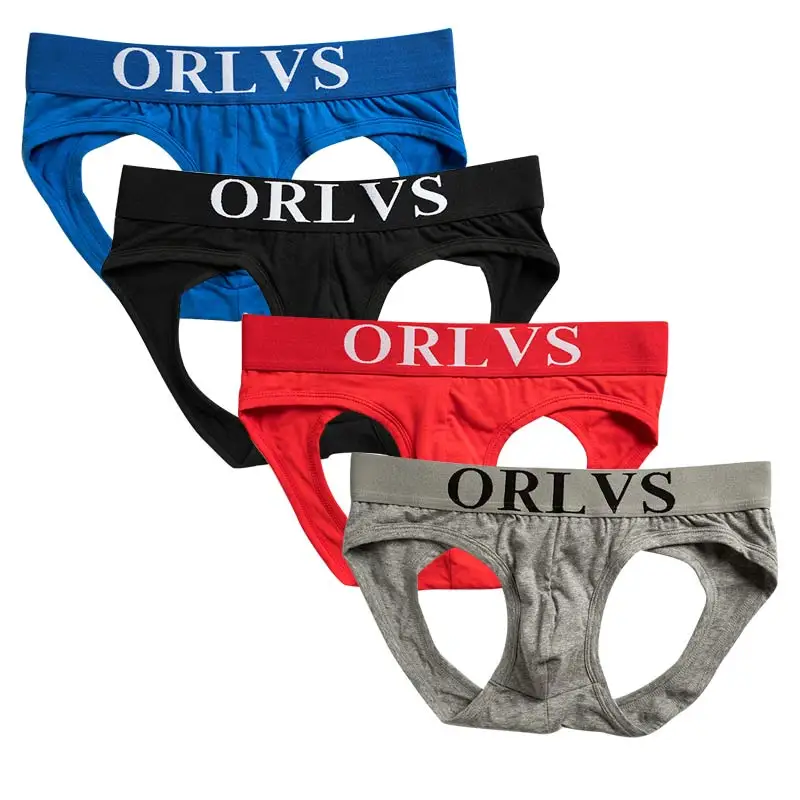 ORLVS 4 шт./партия сексуальные трусики мужское нижнее белье танга экзотические