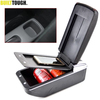 

For Suzuki Swift 2005 - 2020 Dual Layer Armrest Arm Rest Center Console Tray Storage Box Leather 2006 2007 2008 2009