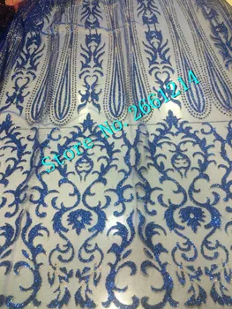 

hot selling tulle net lace fabric shinny glitter material African net lace fabric for party dress