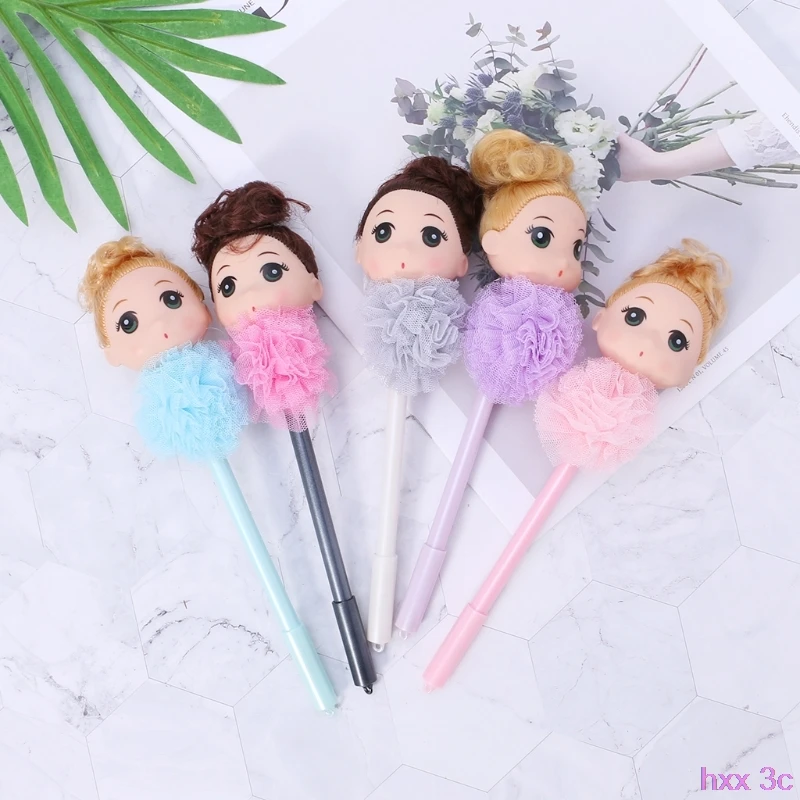 Милая девочка кукла гелевая ручка Kawaii школьные офисные поставки канцелярский подарок для студента