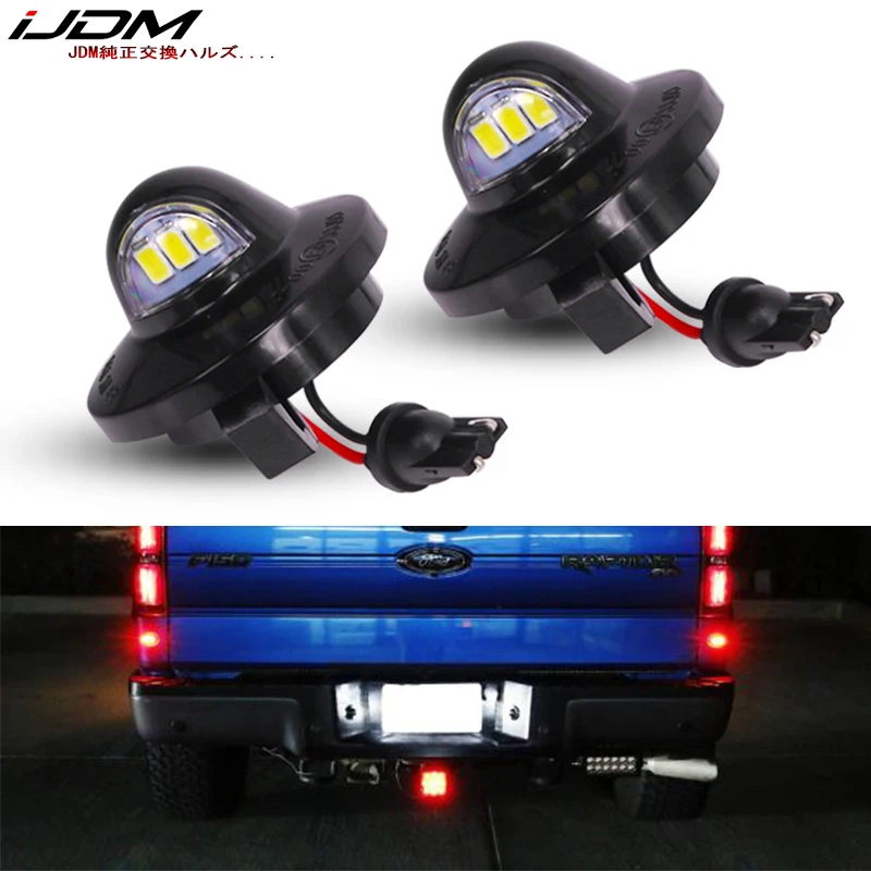 

iJDM OEM T10 LED W5W 12V-24V White 3W Full LED For Ford F150 F-250 F-350 F-450 F-550 Ranger Raptor Explorer License Plate Light