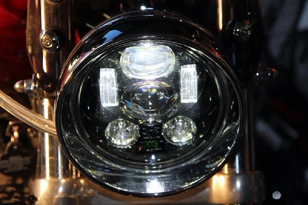 New Motocycle Accessories 5.75 headlight for Harley Motorcycle Black Projector Daymaker