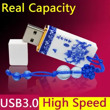 

High Speed Pendrive 3.0 Fashion Ceramic Usb Flash Drive Drives Gift Pen Drive 64GB 32GB 16GB 8GB Real Capacity+ 1year Warranty