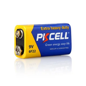 

4pcs/Lot 6f22 9V Alarm-Remote Widely used in personal digital multimeter wireless microphone products Dry Alkaline Battery