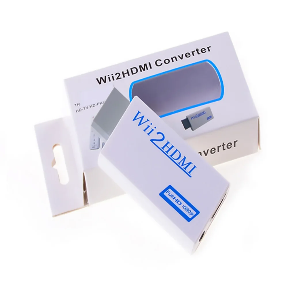 

FDBRO 2019 New HDMI 1080P Converter Wii2HDMI Adapter 3.5mm Jack Audio Video Output Full HD 1080P Output For HDTV Wii Converter