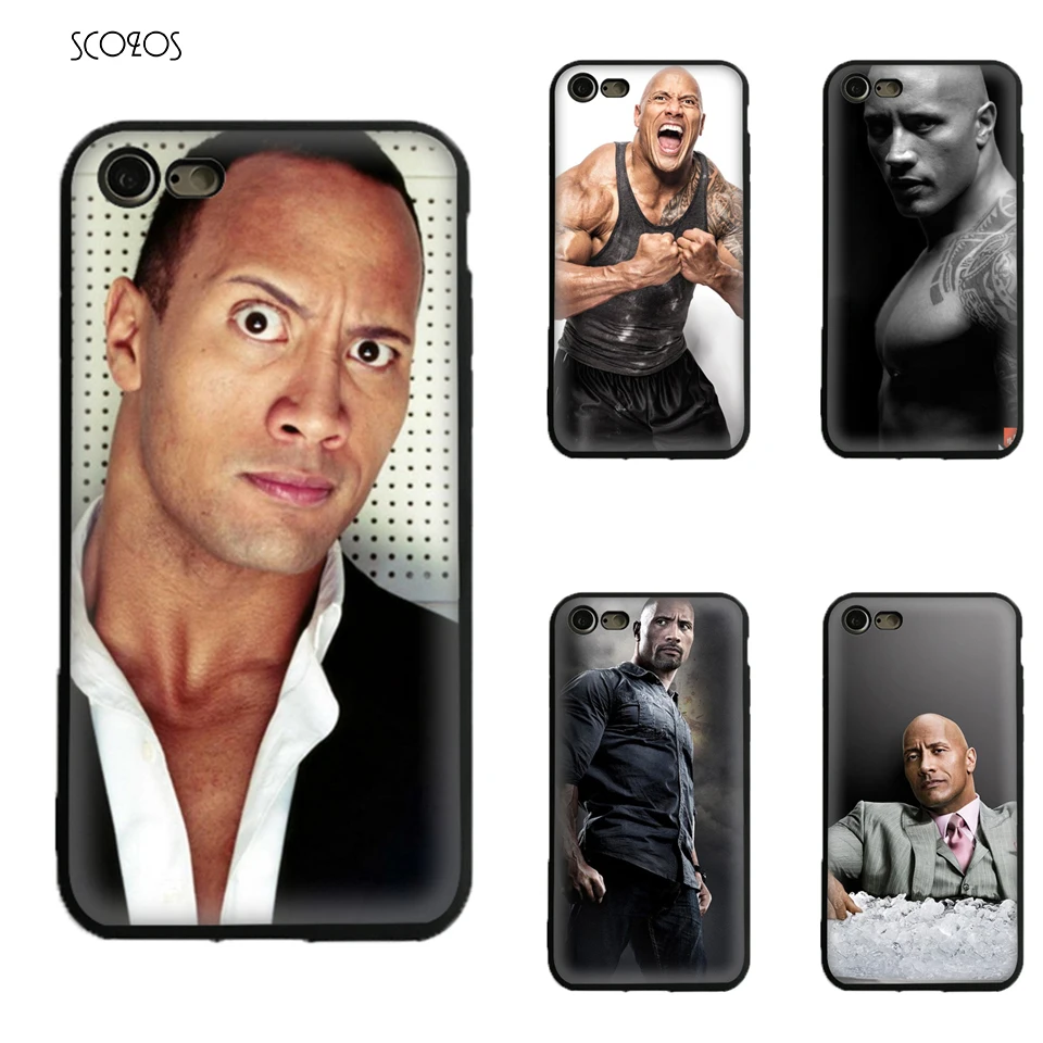 Dwayne Johnson Silicone TPU phone case soft Cover For Iphone X 5 5S Se 6 6S 7 8 Plus #ia343 |