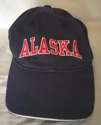 Бейсболка из хлопка с принтом Аляски темно-синего цвета