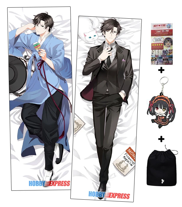 Наволочка Мужская в японском стиле дакимакура 707 см|body pillow cover|male dakimakurapillow cover |