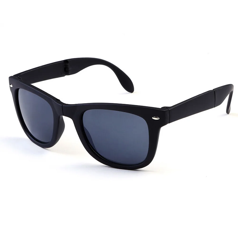 1 шт., винтажные складные солнцезащитные очки для женщин, забота о здоровье, стимпанк, большие роскошные большие зеркальные линзы, подтяжки, фирменный дизайн - Цвет: Black