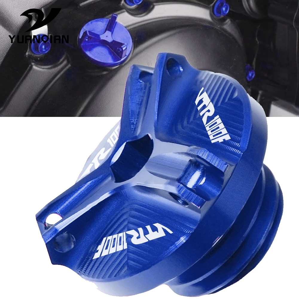 

For Honda VTR1000F 1998-2005 VTR1000 FV/FW/FX FIRESTORM 1997-1999 Aluminum Motorcycle Oil Cap Fuel Tank Oil Cover Engine Oil CUP