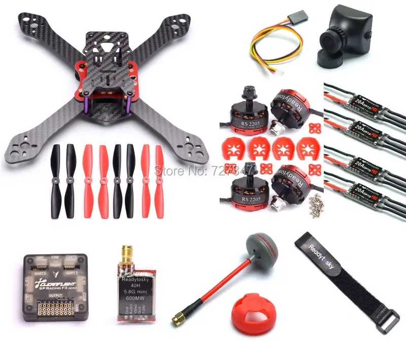 Reptile Martian III 220mm Carbon Fiber Quadcopter RS2205 2300KV Motor Littlebee 20A PRO ESC TS5828L Antenna