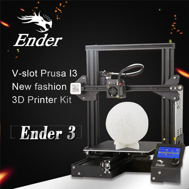 

New fashion print platform Creality Ender-3/3Pro/3X with 3Nozzle/2PLA/silicone Economic DIY 3D Printer Kits V-Slot Prusa I3