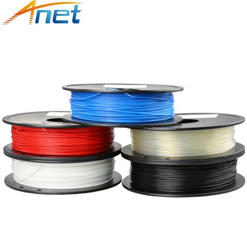 3 рулона 0 5 кг Anet PLA ABS DIY 3d принтер нити 1 75 мм пластиковые резиновые расходные