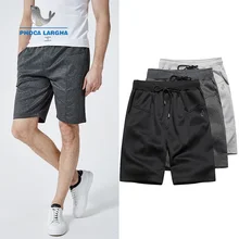 Летние повседневные мужские дышащие шорты, шорты для мужчин s с эластичной талией, пляжные шорты, мужские до колена, быстросохнущая платформа для катания, шорты