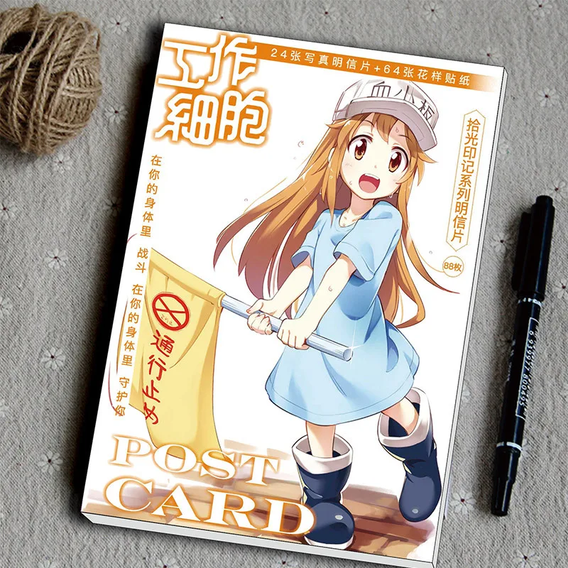 88Pcs/Set Japanese Anime Detective Large Postcard Greeting Card Message Birthday Gift | Канцтовары для офиса и дома