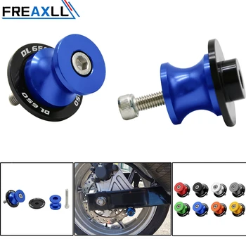 

CNC Aluminum 8MM Stand Screws Cover Motorcycle Swigarm Slider Spools For Suzuki DL 650 DL650 V STROM 2004-2013 Accessories