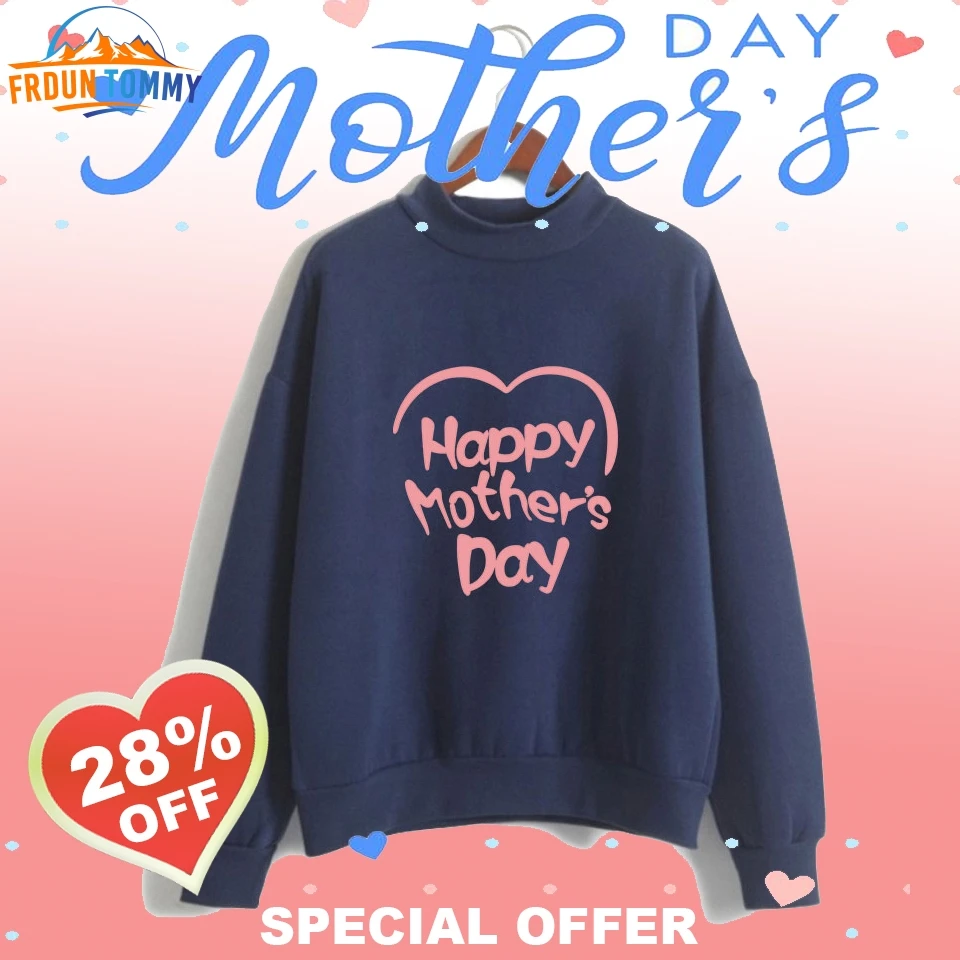 Gifts for Mother's Day Fashion Sweatshirt Women Long Sleeve Casual