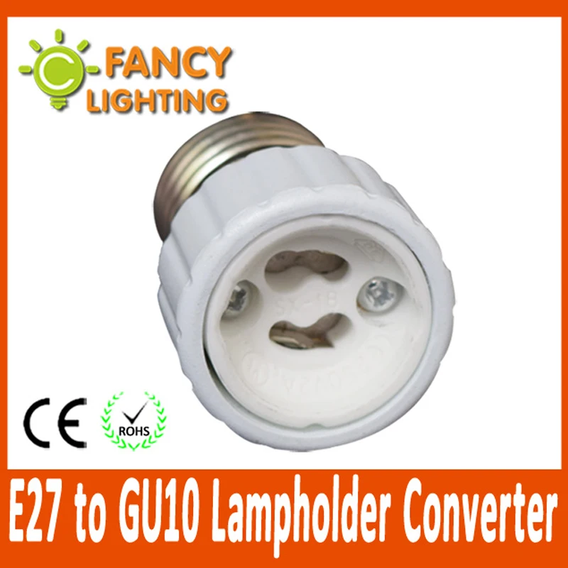 

5 pcs/lot E27 to GU10 light lamp extension socket base holder for led bulb Lamp Holder Converter socket adapter converter holder