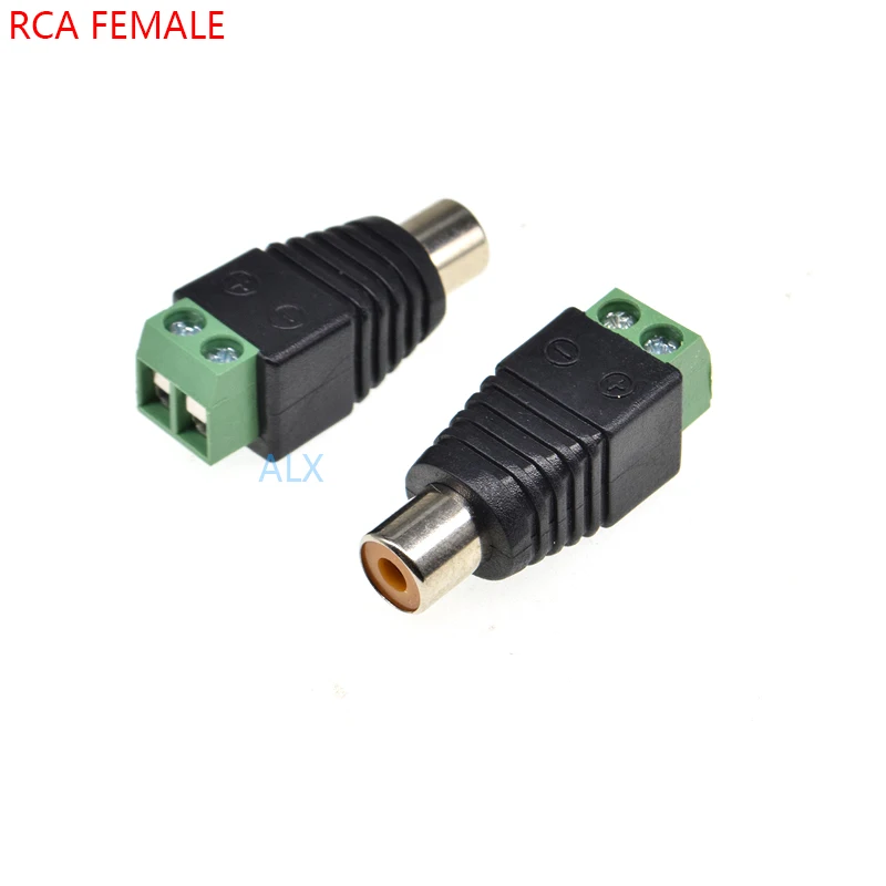 5 шт. CCTV Phono RCA Гнездовой разъем JACK разъем для винта клеммный блок адаптер solderless Тип для аудио Спик видео кабель провода