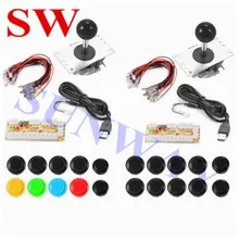 DIY аркадные детали игры ПК Нулевая задержка Игровой Набор DIY MAME USB энкодер+ ДЖОЙСТИК Sanwa+ кнопки Sanwa+ жгут проводов