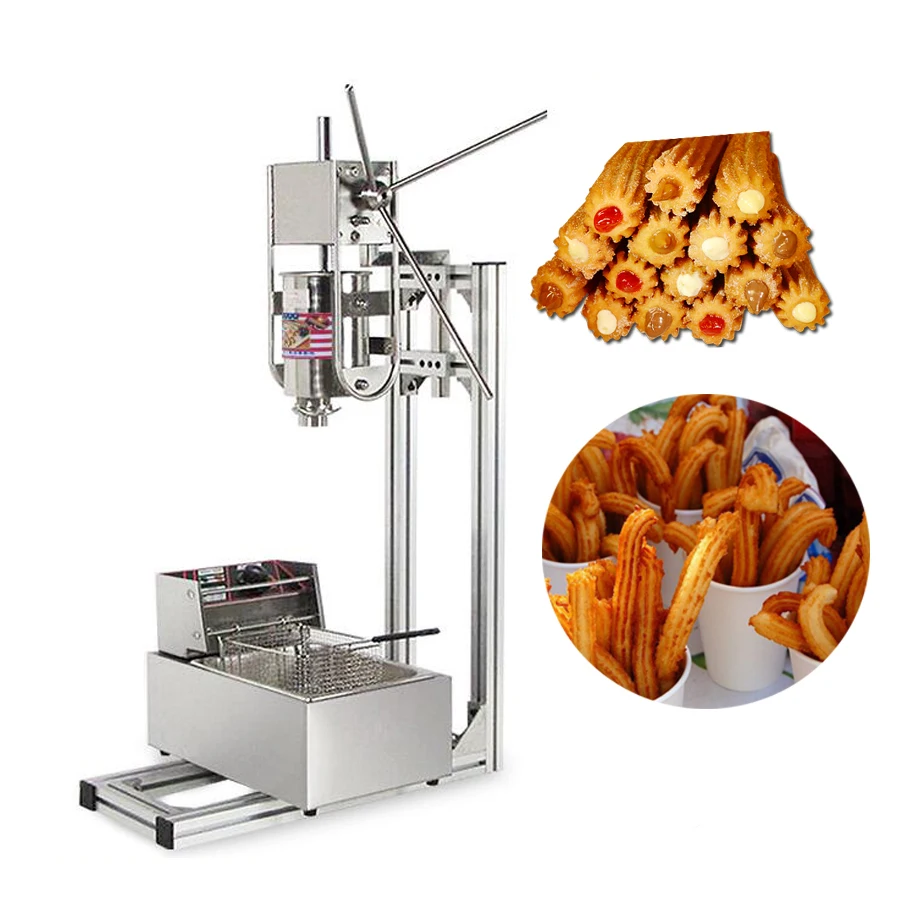

NP-13 Spainsh Churro Machine 3L Manual Churros Machine And 6L Electric Fryer Churro Machine And Fryer Churro Maker