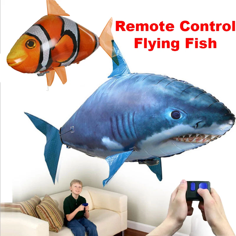 Remote Control Shark Toys Air Swimming Fish Infrared Rc Flying Air