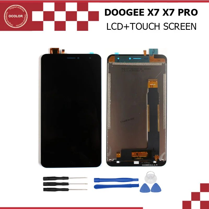 Ocolor Для Doogee X7 Pro ЖК-дисплей и Сенсорный экран сборки Ремонт Часть 6 0 дюймов