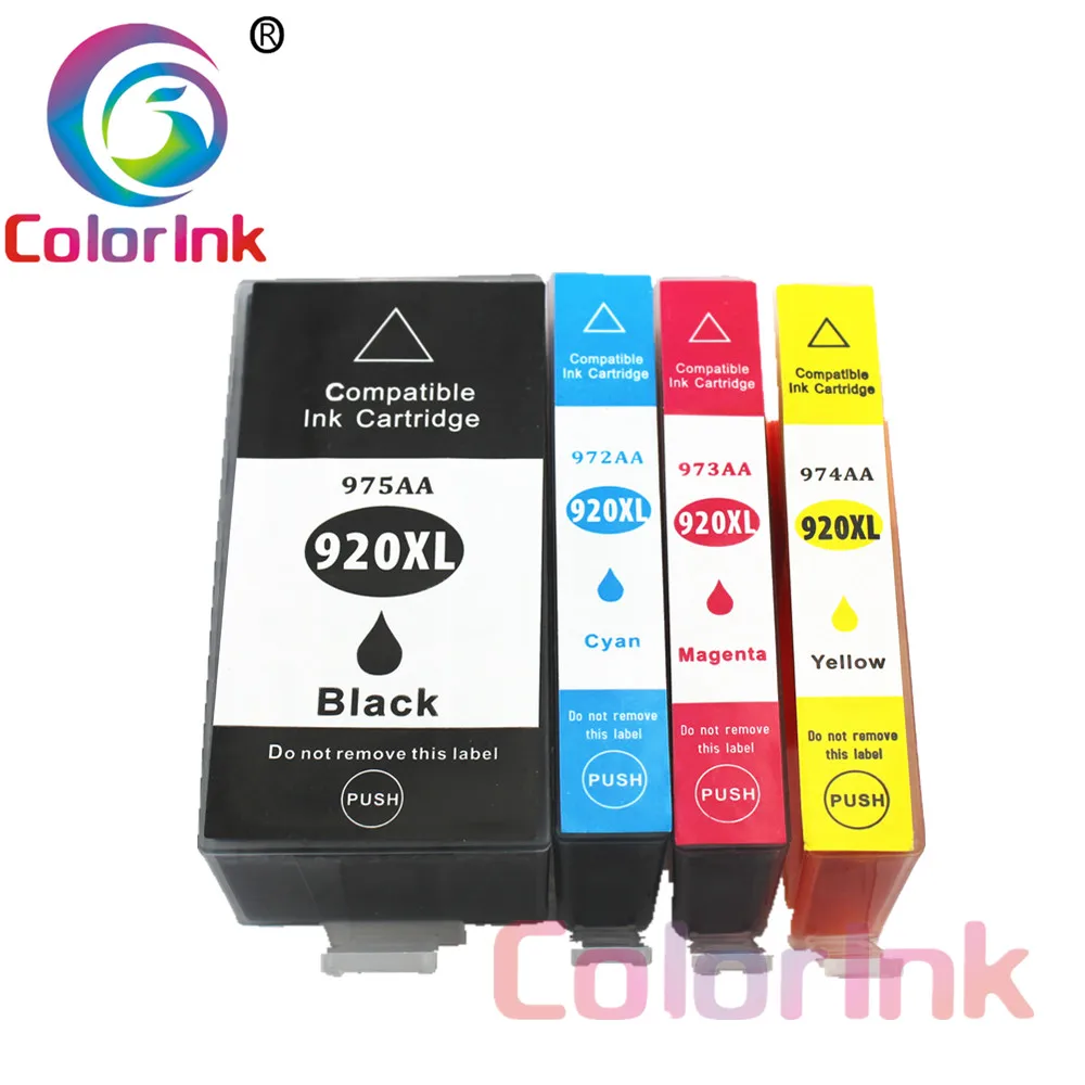 Цветной чернильный 920 картридж для HP 920XL Officejet 6000 6500 6500A 7000 7500 7500A