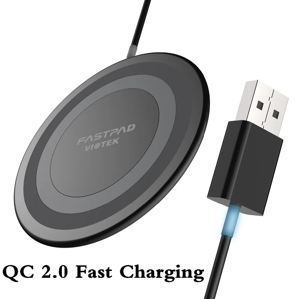 QI Wireless Phone Chargers Pad 7.5W QC 2.0 Fast Charging Pad For iphone 8 8plus X For Samsung S8