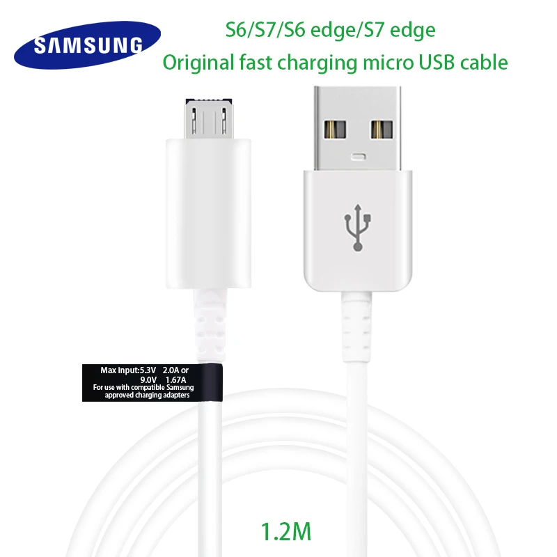Samsung Galaxy S6 S7 Edge Original Micro USB Cable Fast