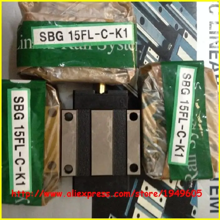 Korea SBC linear guide SBG15FL flange slide bearing In Stockin Linear