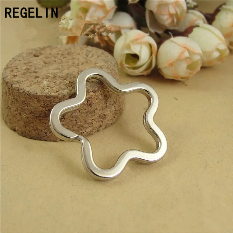 REGELIN античная бронза/родий цветок форма брелок круглый фурнитура 10 шт./лот DIY