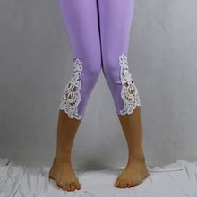 Babbytoro женские леггинсы модал хлопок 3/4 Капри мягкие короткие непрозрачные Джеггинсы крючком кружева размера плюс 7XL 6XL 5XL XS красный розовый