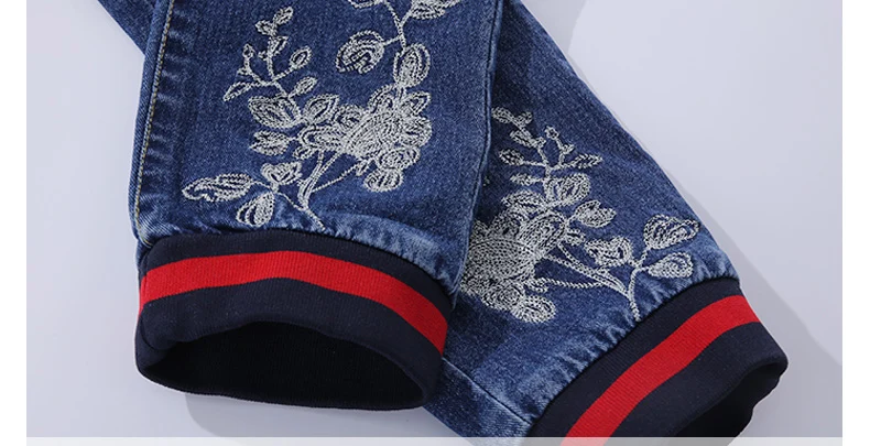 Conjunto de Roupas de Bebê Conjuntos de Roupas Jeans + Calça Crianças Primavera Meninas Outono Bordadas O-pescoço Jaqueta Jean 2 Pcs Conjunto Terno Fyh 16 Roupas de Bebê Crianças Conjuntos de Roupas