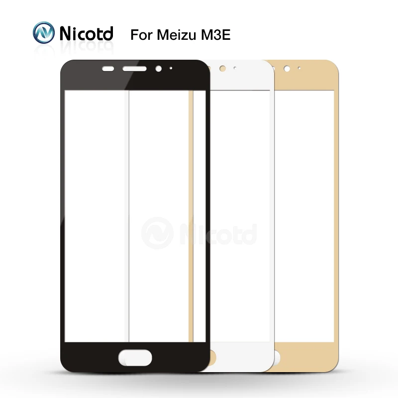 Nicotd 9H полное покрытие из закаленного стекла для Meizu M3 Note M3S M3 Mini Max M3E M3X Pro 6 Plus U10 U20 M5 Note M5s защитная пленка