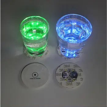 

200pcs LED Light For Glass Bong Base LED Light 7 Colors Automatic Adjustment in stock SL5034