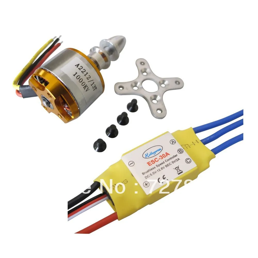 A2212 1000KV Brushless Motor 30A ESC for Multicopter 450 X525 Quadcopter 4sets