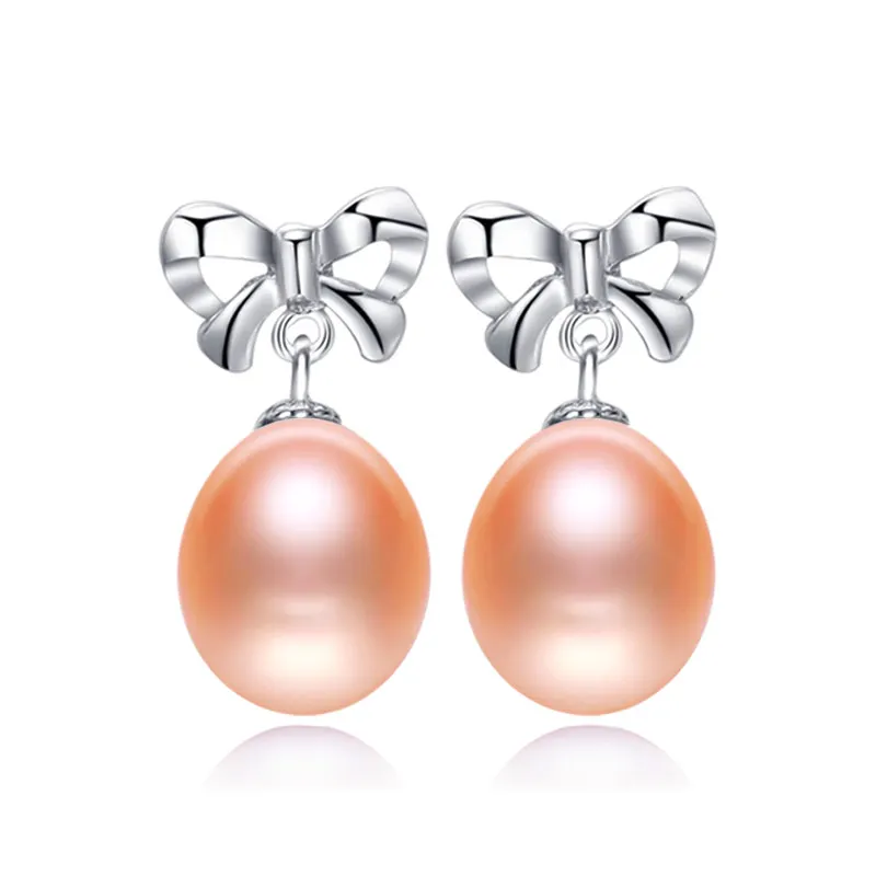 

DAIMI 8-9mm pearls Drop Earrings 925 Silver Earrings New Cultured Pearl Earrings Natural Pearl Earrings