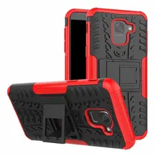 For Samsung Galaxy J6 J4 J8 2018 Case Hard TPU+PC Armor with Stand Hybrid Protective back Cover cases For samsung j6 2018 shell enkay protective tpu back case w stand for samsung galaxy mega 6 3 i9200 i9208 pink